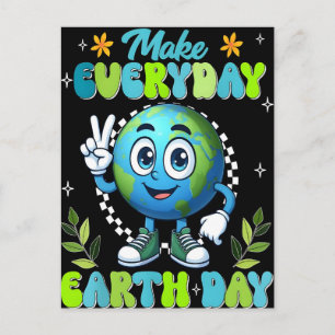 Wunderschönes Plakat am Tag der Erde 2026 Postkarte