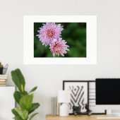 Wunderschönes Plakat für weich rosa Blume (Heimbüro)