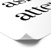 Wunderschönes Poster (Ecke)