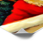 Wunderschönes Poster des Weihnachtsmanns (Ecke)