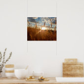 Wunderschönes Poster eines Sonnenuntergangs über e (Küche)
