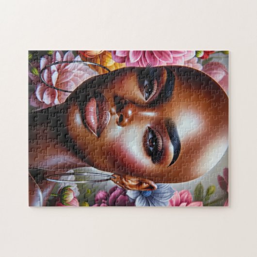 Wunderschönes Puzzle aus Bald-Afrika (Horizontal)