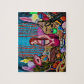 Wunderschönes Puzzle der Kunsthöhle von Meerjungfr (Vertikal)