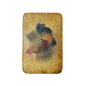 Wunderschönes Rooster und rustikales Hühnercoop Badematte (Vorderseite Vertikal)