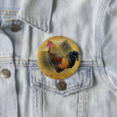 Wunderschönes Rooster und rustikales Hühnercoop Button (Beispiel)