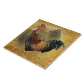 Wunderschönes Rooster und rustikales Hühnercoop Fliese (Seite)