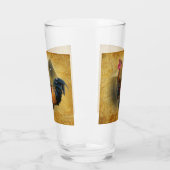 Wunderschönes Rooster und rustikales Hühnercoop Glas (Links)