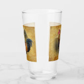 Wunderschönes Rooster und rustikales Hühnercoop Glas (Rechts)