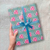 Wunderschönes rosa Roses Wasserfarben Muster Geschenkpapier