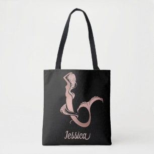 Wunderschönes Roségold personalisiert Tasche