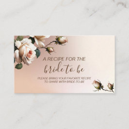 Wunderschönes Rosenöl Rose Brautparty Rezept Begleitkarte