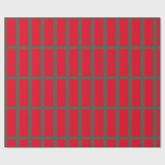 Wunderschönes, rotes Rectangle-Papier Geschenkpapier (Flach)