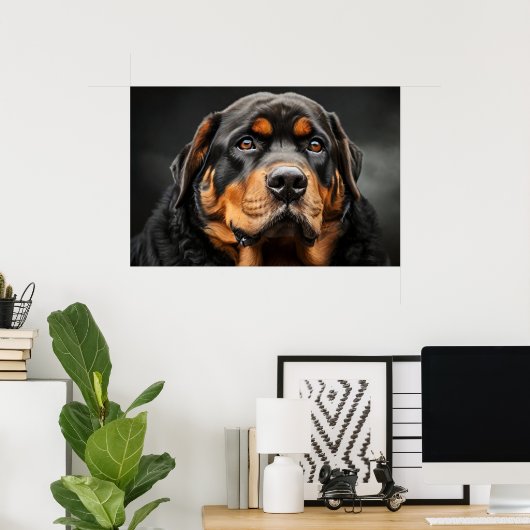 Wunderschönes Rottweiler Doster Poster (Heimbüro)