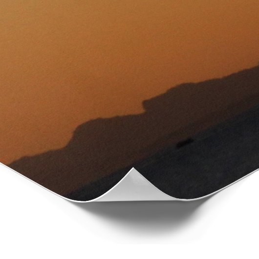 Wunderschönes ruhiges Sonnenuntergang und Regenbog Poster (Ecke)