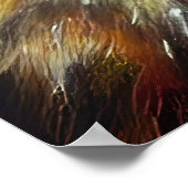 Wunderschönes rundes Pferdegemälde Poster (Ecke)