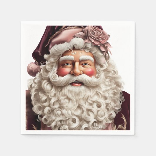 Wunderschönes Santa-Claus-Papier Serviette (Vorderseite)