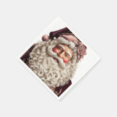 Wunderschönes Santa-Claus-Papier Serviette (Ecke)
