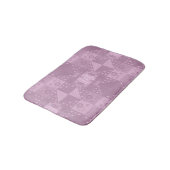 wunderschönes schlichtes Flickwerk Badematte (Schrägansicht)