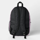 wunderschönes schlichtes Flickwerk Bedruckter Rucksack (Rückseite)