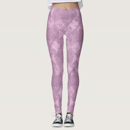 wunderschönes schlichtes Flickwerk Leggings (Vorderseite)