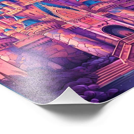 Wunderschönes Schloss Fotodruck (Ecke)