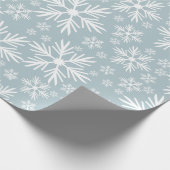 Wunderschönes Schneeflockenmuster Geschenkpapier (Ecke)