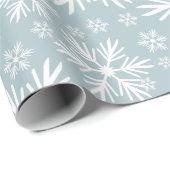 Wunderschönes Schneeflockenmuster Geschenkpapier (Rolleneckpunkt)