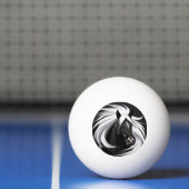Wunderschönes Schwarzes Pferd Tischtennisball (Netto)