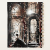 Wunderschönes Schwarzes und Rotes Wunderland Planer (Rückseite)