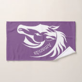 Wunderschönes Set mit weißem Pferd. (Handtuch)