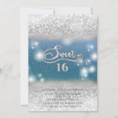 Wunderschönes Silberkleid in glänzender Omelette Einladung (Rückseite)