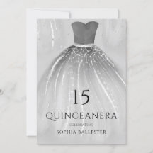 Wunderschönes Silver Mermaid Dress Quinceanera Par