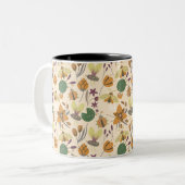 Wunderschönes Sommermuster Zweifarbige Tasse (Vorderseite Links)