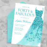 Wunderschönes Sparkle Dress 40. Geburtstag Party Einladung<br><div class="desc">Wunderschönes Sparkle Dress 40. Geburtstag Party Variationen zu den Einladungen und passenden Artikeln in unserem Shop</div>
