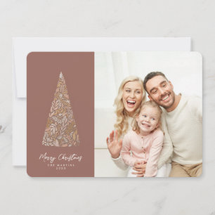 Wunderschönes Spruce Tree Beige Weihnachten- und F Einladung