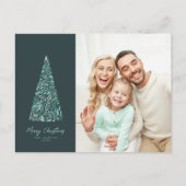 Wunderschönes Spruce Tree Grün Weihnachten/Feierta Postkarte (Vorderseite)