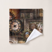 Wunderschönes Steampunkdesign Badhandtuch Set (Waschlappen)