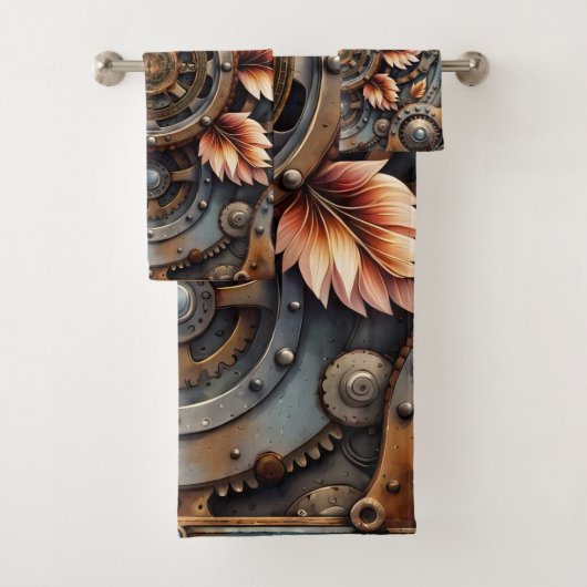 Wunderschönes Steampunkdesign Badhandtuch Set (Insitu)