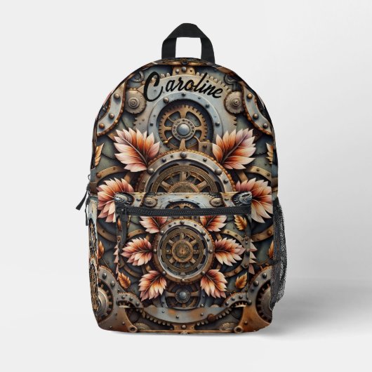 Wunderschönes Steampunkdesign Bedruckter Rucksack (Vorderseite)