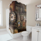 Wunderschönes Steampunkdesign Duschvorhang (Beispiel)