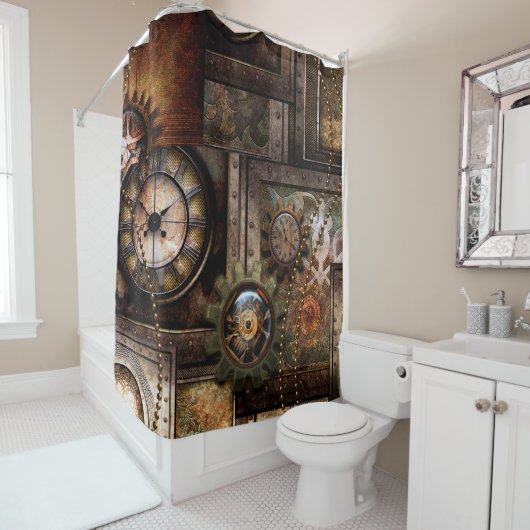 Wunderschönes Steampunkdesign Duschvorhang (Beispiel)