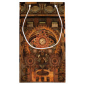 Wunderschönes Steampunkdesign Kleine Geschenktüte (Rückseite)