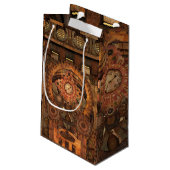 Wunderschönes Steampunkdesign Kleine Geschenktüte (Rückseite Schrägansicht)