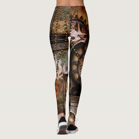 Wunderschönes Steampunkdesign Leggings (Rückseite)