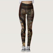 Wunderschönes Steampunkdesign Leggings (Vorderseite)