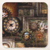 Wunderschönes Steampunkdesign Rechteckiger Pappuntersetzer (Vorderseite)
