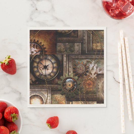 Wunderschönes Steampunkdesign Serviette (Beispiel)