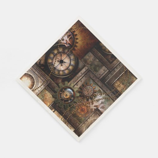 Wunderschönes Steampunkdesign Serviette (Ecke)
