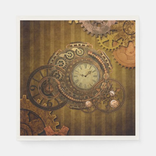 Wunderschönes Steampunkdesign Serviette (Vorderseite)