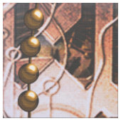 Wunderschönes Steampunkdesign Stoff (Nahaufnahme)